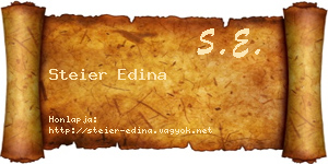 Steier Edina névjegykártya
