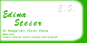 edina steier business card